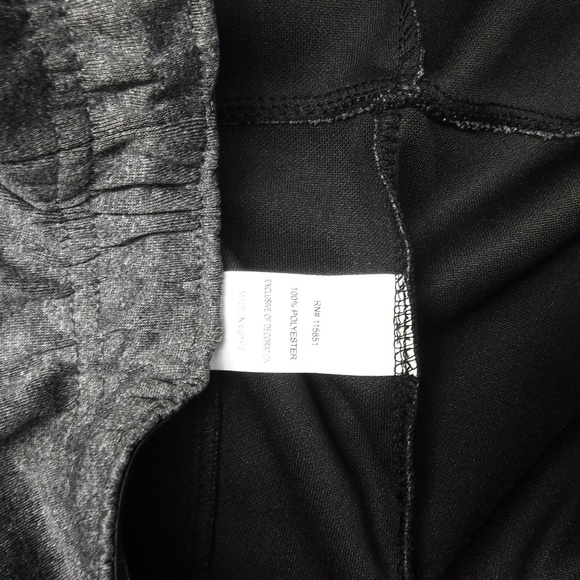 Game Time Rapid Dry Tech Black Accent on GrayElastic Waistband Athletic Pant - Picture 8 of 8